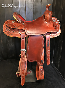 15.5" Will James Saddle (In stock) - Handmade Roping / Ranch / Trail / Show