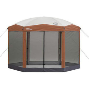 Coleman 12-by-10-foot Hex Instant Screened Canopy/Gazebo Easy Setup 8" Tall