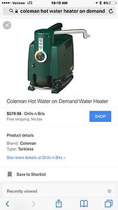 coleman hot water on demand