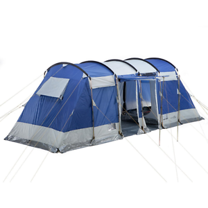 6-person Family or Group Tunnel Tent with Sun Canopy Porch