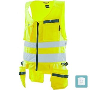 JOBMAN ARTIGIANO GILET, 1 PEZZI, XXXL, COLORE: GIALLO, 734662 – 2100 – 9