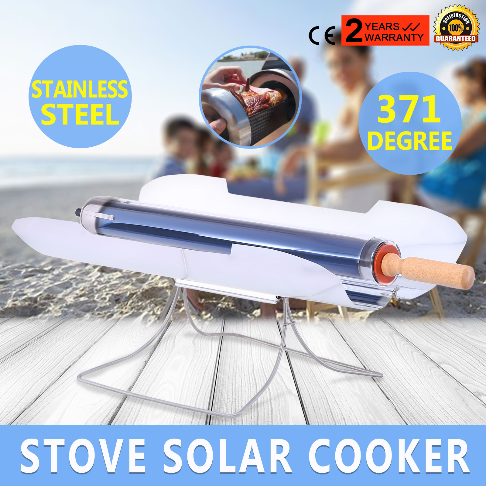 STOVE SOLAR COOKER OVEN BBQ GRILL COMMERICAL PRO PROTABLE BARBECUE MEATCOOKING