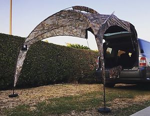 Camo Gazebo Camping BBQ Shelter Back of Truck Canopy Shade TailGate Party