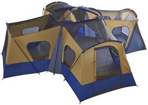 Camping Tent Family Outdoor 14-Person Cabin Tent 4 Room Outdoor