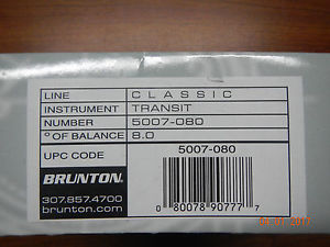 Brunton Pocket Transit International Compass - 0-90 - F-5007-080