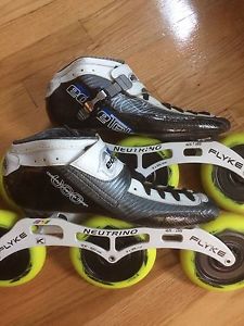 Inline Speed Skates 125mm Flyke Edgetek Size 10-10.5?