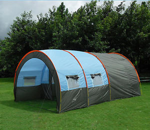 5 6 8 10 Person Tent Family Large Tent Reliable Waterproof 3000mm Tunnel Tent