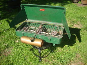 Vintage Rare 1949 COLEMAN no. 426 Camping Cook Stove, Copper Tank, 3 Burner