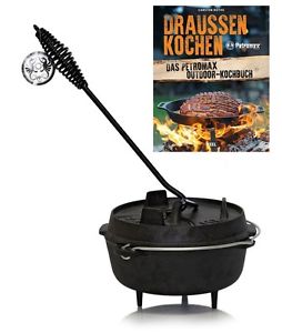 Petromax Dutch Oven mit Deckelheber und Kochbuch Ft1-Ft18  zur Auswahl