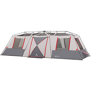 Ozark Trail 15 Person Instant Cabin Camping Tent Large 3 Room Family Split Base