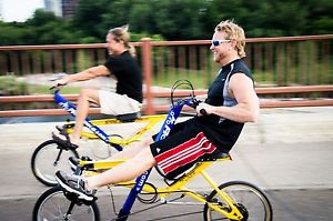 Rowbike Crew 2.0 The Ultimate Fitness Machine in Blue/Red