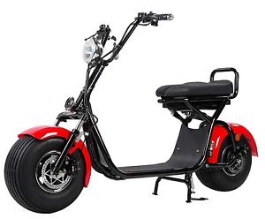 1200 Watt Electric Fat Tire Scooter, 31 MPH, Full Suspension, Removable Battery