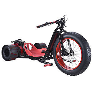 RED Mini Racing Drift Trike 3 Wheel ScooterX FAST Drifter 49cc Go Kart 2.5hp