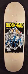 Extremely Rare NOS 1991 Blockhead Road to Ruin Team Slick Botom Skateboard Deck