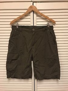 Columbia Mens Shorts Size Medium 11" Inseam Nylon Hiking Outdoor Green