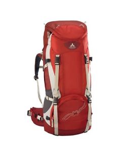 Vaude Versametric Women's 60+10 Red Hiking Backpack 70 Liter NEW External Frame