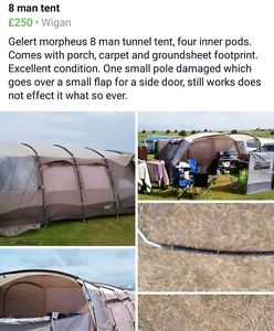 Gelert  morpheus 8 man tent