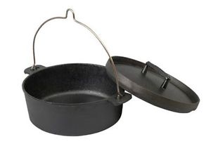 Skeppshult Grilltopf Topf Dutch Oven Gusseisen 5,5 l mit Gusseisendeckel 29 cm