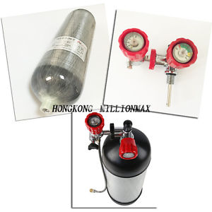 Whole Set Outdoor Sports 9L 30Mpa 4500psi HP Carbon Fiber Cylinder +500cc Tank