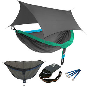 Eagles Nest ENO DoubleNest OneLink Combo - PCT Hammock+Grey Profly