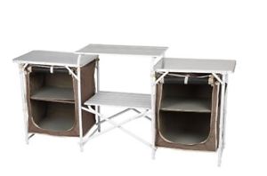 NEW OZTRAIL CAMP KITCHEN WITH DOUBLE PANTRY POLYESTER ALUMINIUM LIGHTWEIGHT CAMP