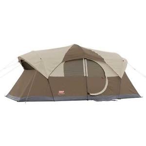 Coleman Weathermaster 10 Tent 17x9 Ft Brwn/Tan/Bl 2000001598 H552-2000028058