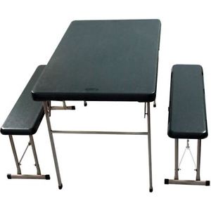 NEW LIFETIME RECREATION TABLE AND BENCH SET HIGH DENSITY IMPACT RESISTANT CAMP