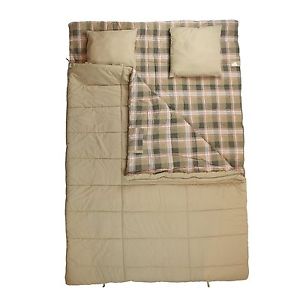 10T Canoodle - Double rectangular sleeping bag with pillow, 230x160 cm, up to