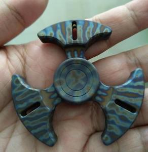 Original Ti TC4 EDC Hand Finger Spinner Flame Grain tritium illumination Limited