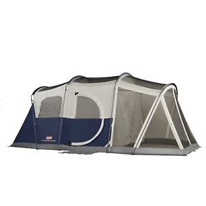 Coleman Elite WeatherMaster 6 Person Cabin Tent with Screenroom (17 by 9 Foot)