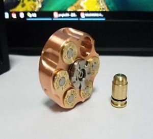 EDC Red Brass Fidget Hand Finger Spinner Toy R188 Bearing Revolver Original