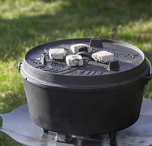 Petromax Feuertopf ft18 mit Füße Dutch Oven 17,3 L, 20 Personen Grilltopf neu