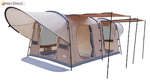 13.4’ x 9.2’ 8 Person Woodlands Tent 2 Rooms With Extended Awnings and Canop