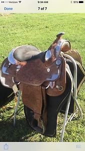 Beautiful Silver Mesa Western Show Saddle