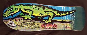 Extremely Rare Mint 1989 Sims Eric Nash Lizard Vintage NOS Skateboard Deck