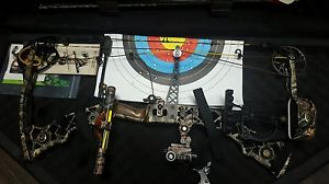 Mathews Z9 Compound Bow RH -70lbs And 31in Draw Sight Rest & Quiver