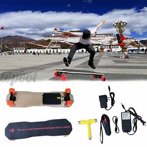 Dual Motor Electric Skateboard Longboard Skate Board +Wireless Remote Control