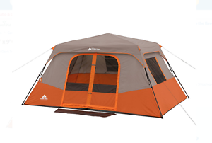 Ozark Trail Instant 13' x 9' Cabin Camping Tent, Sleeps 8 Just Unfold And Extend