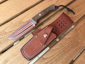 Bark River Messer Bravo Squad Leader Jute Micarta