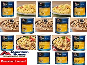 BREAKFAST Lovers Mountain House Freeze Dried Food #10 Cans Newly Manufactured!