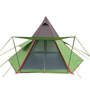 Funs Deluxe Hexagon Yurt Teepee Tent 11.5x11.5x6.9' Green