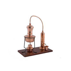 0,9L ORIGINAL DESKTOP COPPER MOONSHINE WITH STOVE FOR ALCOHOL WHISKEY DRINK