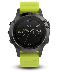 Garmin Fenix 5 One Size Grey  Yellow Outdoor computers NEW!!