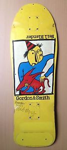 Vintage Neil Blender Rocking Dog Skateboard Used