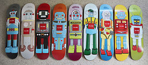 Chocolate Skateboards Robots Series Complete Set of 9 Hecox NOS