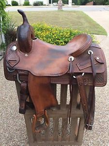 Coats Custom Cutting Saddle 16.5" Medium Brown