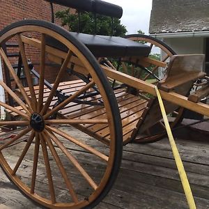 3/4 Draft Horse Oak Cart Nice