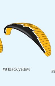 EDEL Power Paramotor wing 25.5 Sqm Yellow Black with new harness Size L