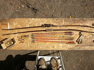 7-VINT.HAND MADE SELF NOCK&PRIZE ARROWS & BROADHEADS~2-BOWS~SIGNED~27 KILLS~MOR