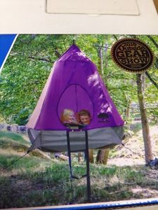 Treepod Hanging Treehouse Tent Purple